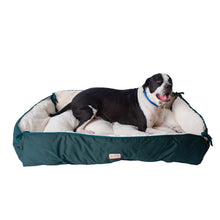 Large Laurel Green & Ivory Pet Bed And Mat