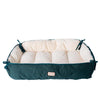 Large Laurel Green & Ivory Pet Bed And Mat