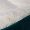 Extra Large Green & Ivory Pet Bed And Mat