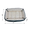 Extra Large Green & Ivory Pet Bed And Mat