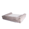 Ivory & Beige Medium Bolstered Pet Bed With Memory Foam