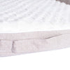 Ivory & Beige Medium Bolstered Pet Bed With Memory Foam