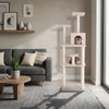Wood Cat Tree with Seven-Level Platforms, Sisal Posts, Condo and Perches