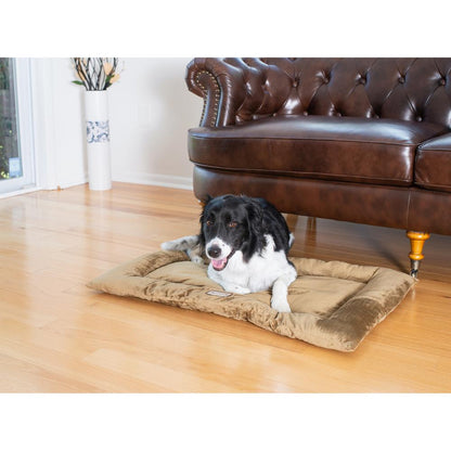 Large Pet Bed Mat With Poly Fill Cushion In Sage Green