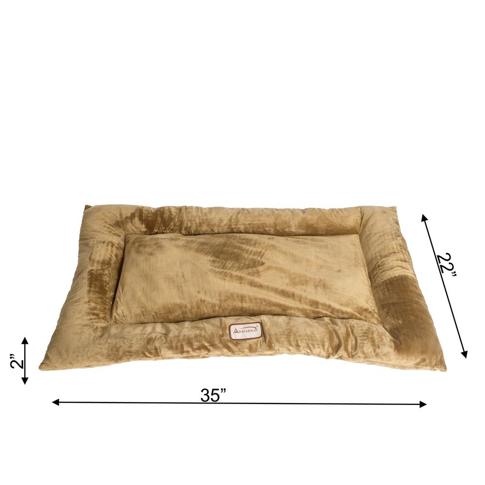 Large Pet Bed Mat With Poly Fill Cushion In Sage Green