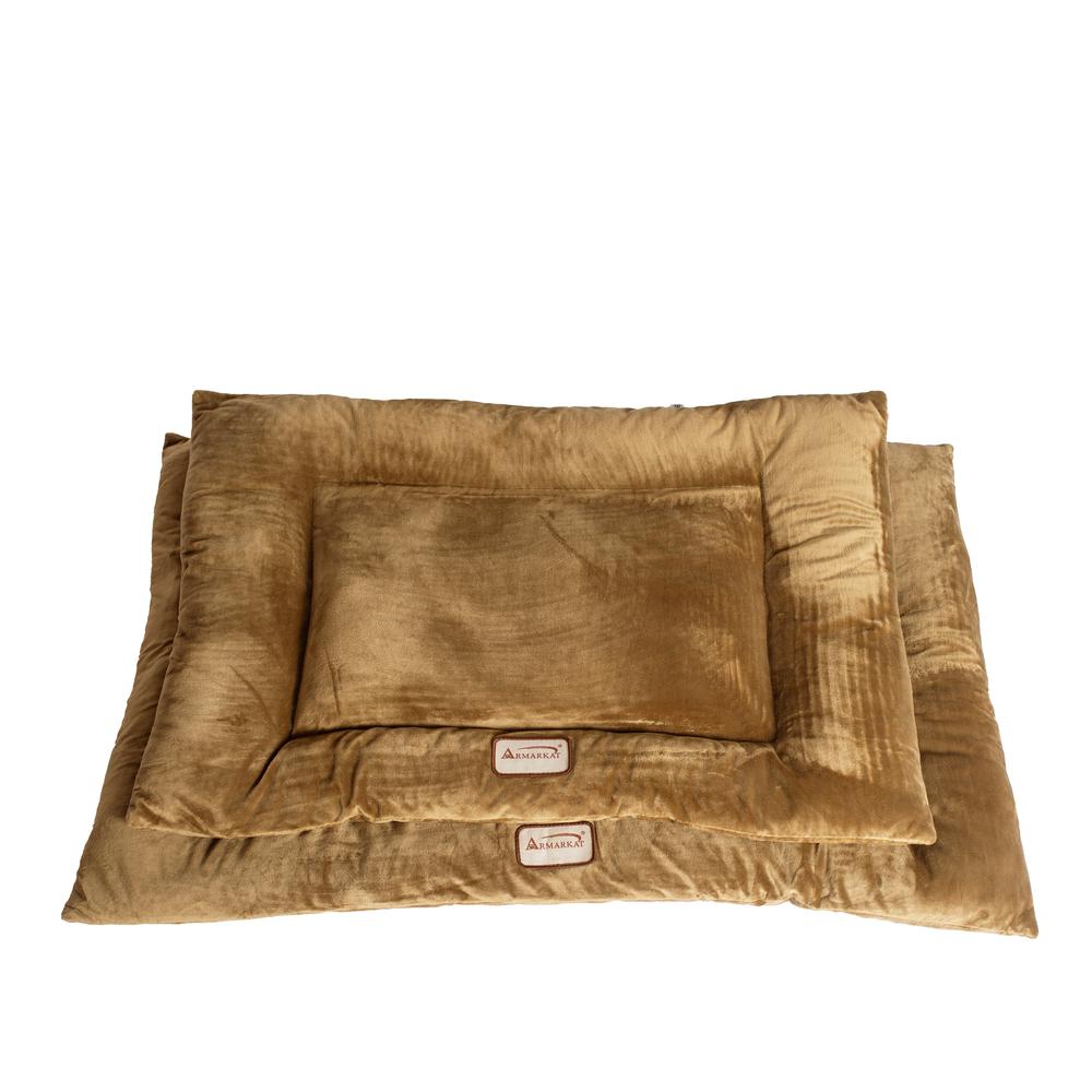 Medium Pet Bed Mat With Poly Fill Cushion In Sage Green