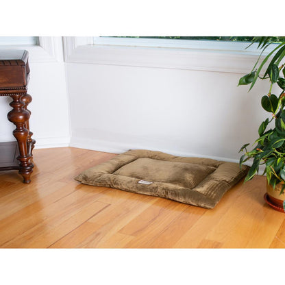 Medium Pet Bed Mat With Poly Fill Cushion In Sage Green
