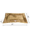 Medium Pet Bed Mat With Poly Fill Cushion In Sage Green