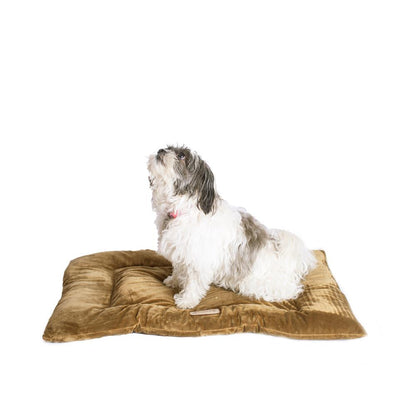 Medium Pet Bed Mat With Poly Fill Cushion In Sage Green