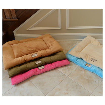 Large Pet Bed Mat With Poly Fill Cushion In Beige