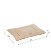 Medium Pet Bed Mat With Poly Fill Cushion In Beige