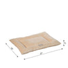 Medium Pet Bed Mat With Poly Fill Cushion In Beige
