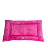 Medium Pet Bed Mat With Poly Fill Cushion In Vibrant Pink