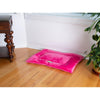 Medium Pet Bed Mat With Poly Fill Cushion In Vibrant Pink