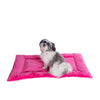 Medium Pet Bed Mat With Poly Fill Cushion In Vibrant Pink