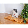 Medium Pet Bed Mat With Poly Fill Cushion In Earth Brown