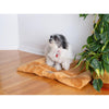 Medium Pet Bed Mat With Poly Fill Cushion In Earth Brown