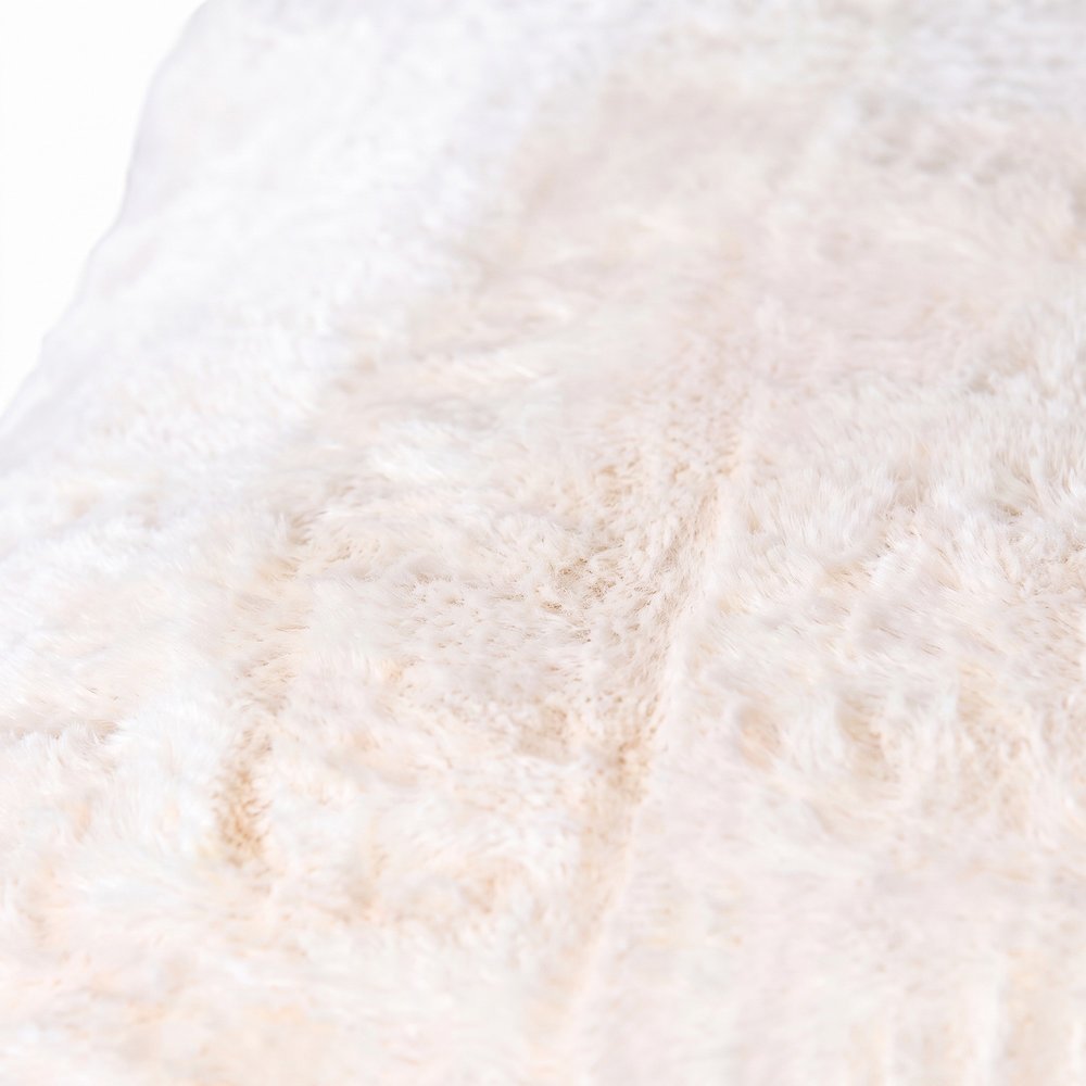 Bison Pets Polyester-Upholstered Pet Bed with Poly Fill, Ivory & Burgundy