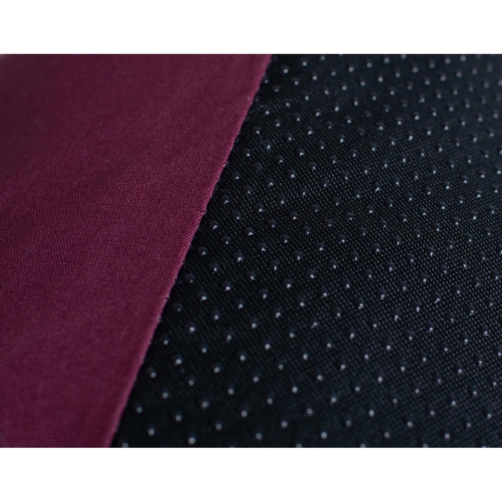 Large Pet Bed Mat With Poly Fill Cushion In Ivory & Burgundy