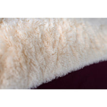 Medium Pet Bed Mat With Poly Fill Cushion In Burgundy & Ivory