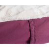 Medium Pet Bed Mat With Poly Fill Cushion In Burgundy & Ivory