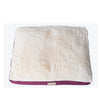 Extra Large Pet Bed Mat With Poly Fill Cushion In Burgundy & Ivory