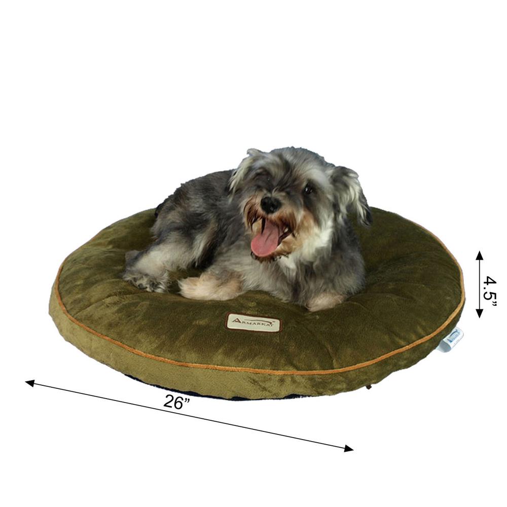 Pet Bed Pad With Poly Fill Cushion In Sage Green