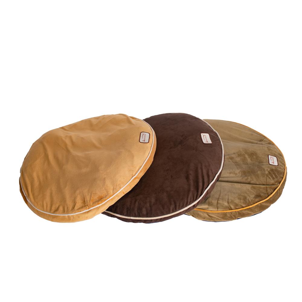 Pet Bed Pad With Poly Fill Cushion In Mocha