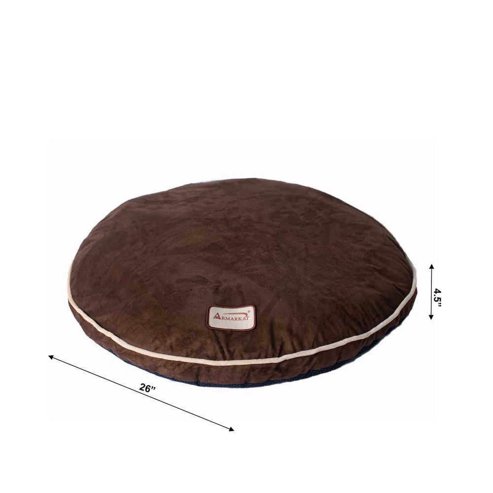 Pet Bed Pad With Poly Fill Cushion In Mocha