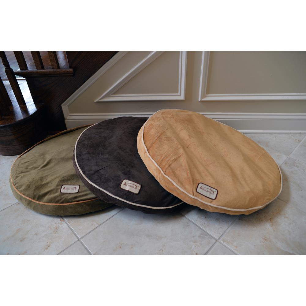 Pet Bed Pad With Poly Fill Cushion In Mocha