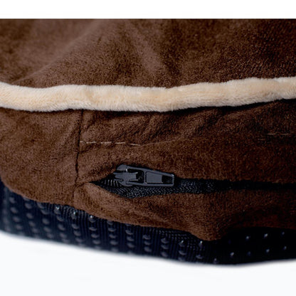 Pet Bed Pad With Poly Fill Cushion In Mocha