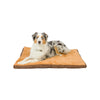 Large Pet Bed Mat With Poly Fill Cushion In Earth Brown & Mocha