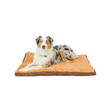 Large Pet Bed Mat With Poly Fill Cushion In Earth Brown & Mocha