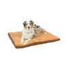 Large Pet Bed Mat With Poly Fill Cushion In Earth Brown & Mocha