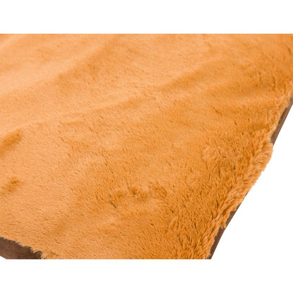 Extra Large Pet Bed Mat With Poly Fill Cushion In Mocha & Earth Brown