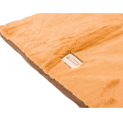 Extra Large Pet Bed Mat With Poly Fill Cushion In Mocha & Earth Brown