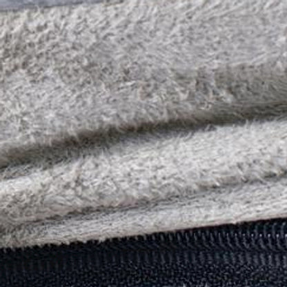 Bison Pets Suede-Upholstered Memory Foam Pet Bed Mat, Sage Green & Gray
