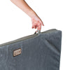 Large Memory Foam Orthopedic Pet Bed Mat In Gray & Sage Green