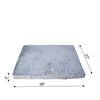 Large Memory Foam Orthopedic Pet Bed Mat In Gray & Sage Green
