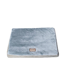 Small Memory Foam Orthopedic Pet Bed Mat In Gray & Sage Green