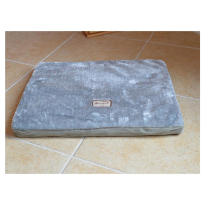 Small Memory Foam Orthopedic Pet Bed Mat In Gray & Sage Green