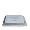 Small Memory Foam Orthopedic Pet Bed Mat In Gray & Sage Green