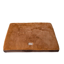 Small Memory Foam Orthopedic Pet Bed Mat In Mocha & Earth Brown