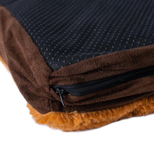 Small Memory Foam Orthopedic Pet Bed Mat In Mocha & Earth Brown