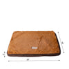 Small Memory Foam Orthopedic Pet Bed Mat In Mocha & Earth Brown