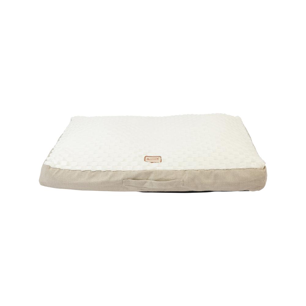 Large With Handle, Dog Crate Mat With Poly Fill Cushion & Removable Cover