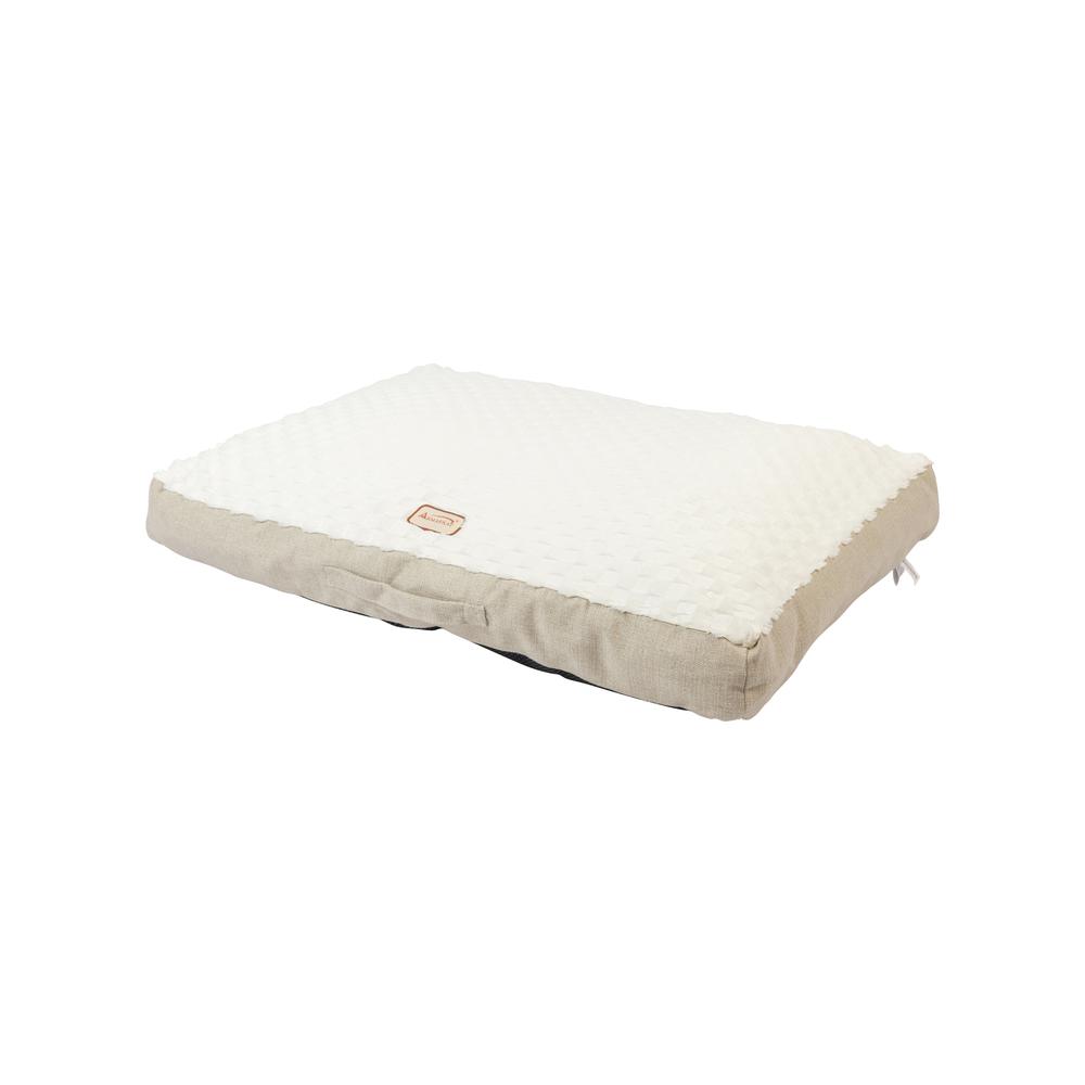 Large With Handle, Dog Crate Mat With Poly Fill Cushion & Removable Cover
