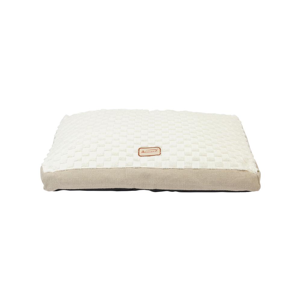 Large With Handle, Dog Crate Mat With Poly Fill Cushion & Removable Cover