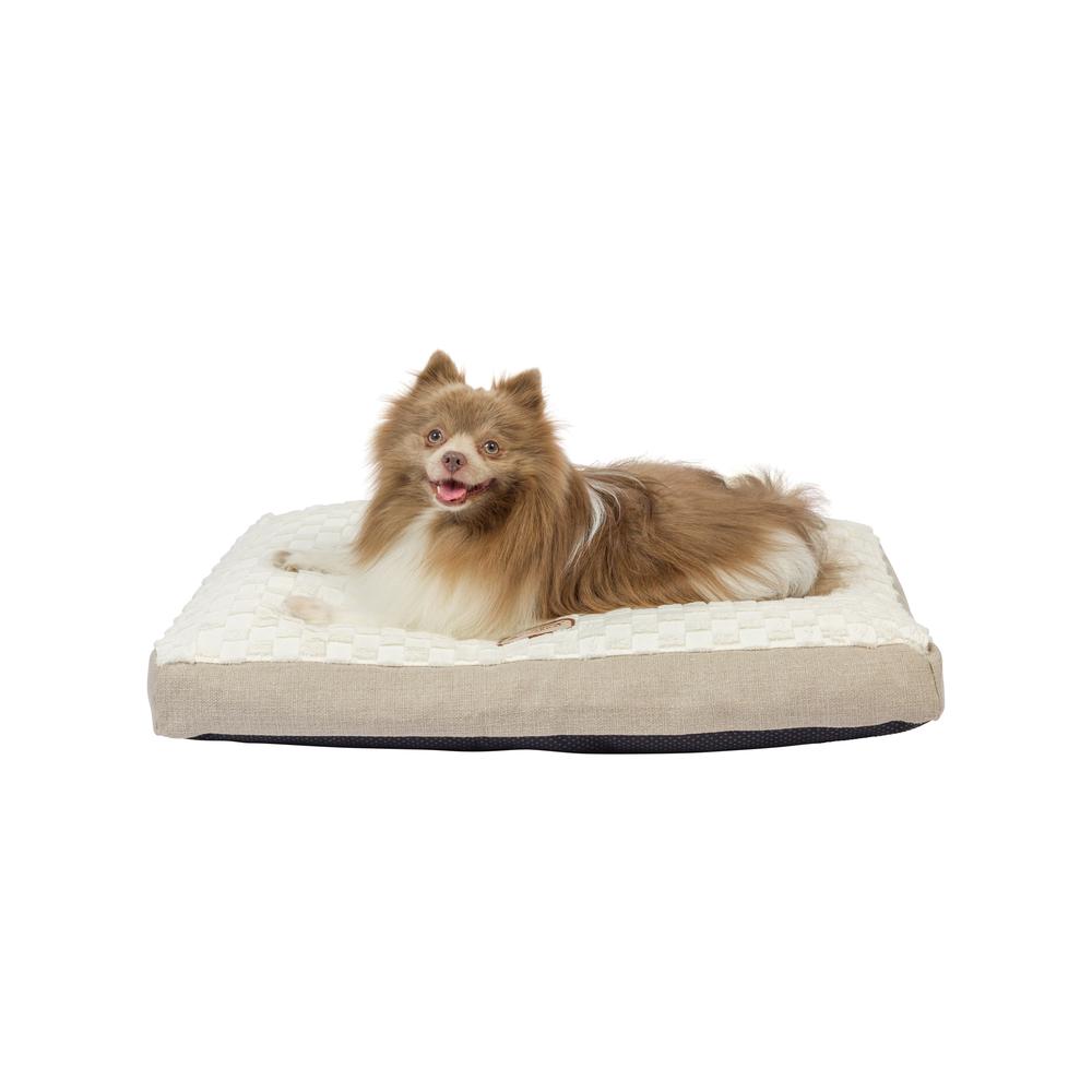Medium With Handle, Dog Crate Mat With Poly Fill Cushion & Removable Cover