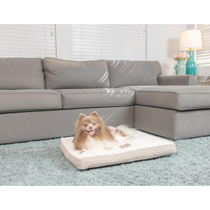 Medium With Handle, Dog Crate Mat With Poly Fill Cushion & Removable Cover